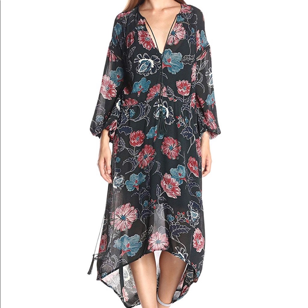 ASTR The Label Florence Drawstring Midi Dress